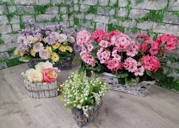 ЦВЕТОЧНЫЙ ГОРШОК С ДЕРЕВЯННОЙ КРЫШКОЙ ПЛЕТЕНЫЙ ЦВЕТОЧНЫЙ ГОРШОК