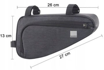 ТРЕУГОЛЬНАЯ СУМКА ДЛЯ ВЕЛОСИПЕДА 1,5 Л, УСИЛЕННАЯ ПЕРЕДНЯЯ РАМКА