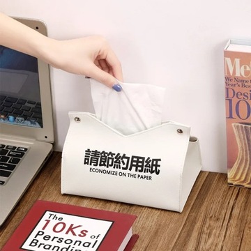 Cute Printed Tissue Case Leather Tissue Box Waterproof and Dustproof