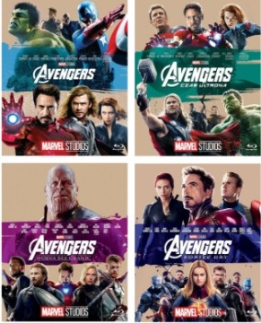 AVENGERS 1-4 KOLEKCJA 5xblu-ray MARVEL STUDIOS