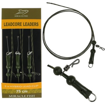 Zestaw helikopterowy Chod Rig LeadCore 3 szt 75 cm