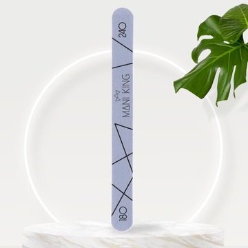 Одноразовая пилочка для ногтей 180/240, прямая ManiKing, набор из 100 шт.