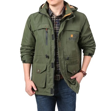 Safari Jackets Hooded Bomber Jacket For Men Campus