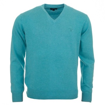 133 ## GANT ## MĘSKI SWETER PREMIUM V-NECK XL