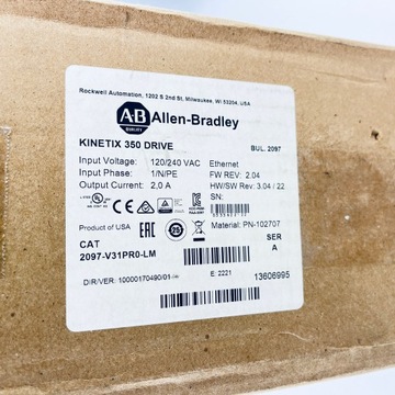 ALLEN-BRADLEY 2097-V31PR0-LM KINETIX 350 DRIVE Новый