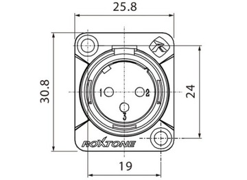 РАЗЪЕМ XLR ROXTONE RX3MD-BG