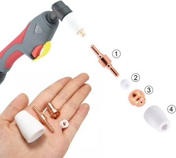 НАБОР НАСАДОК 65 ШТ. ПЛАЗМЕННАЯ РЕЗКА ПАРКСАЙД