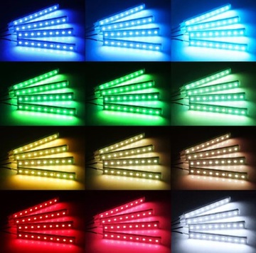 Светодиодные ленты USB светодиоды ИНТЕРЬЕР АВТОМОБИЛЯ Лента для салона автомобиля со светодиодной подсветкой