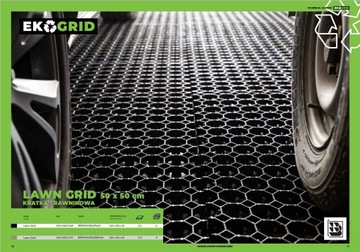 Парковочная решетка газонная 10 шт 50х50х4