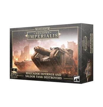 Warhammer Legions Imperialis Malcador Infernus and Valdor Tank Destroyers