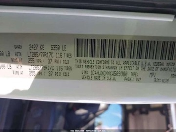 Jeep Wrangler IV Sport 4d Seria 5  2.0 GME Turbo  272KM 2018 Jeep Wrangler 2.0 272 KM, 4x4, Rubicon, krotki, drobna szkoda, od ubezpiec, zdjęcie 15