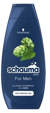 SCHAUMA for MEN SZAMPON DO WŁOSÓW DLA MĘŻCZYZN 400ML Chmiel