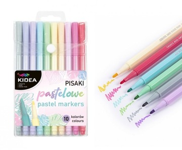 ZESTAW PASTELOWY KIDEA 4 el. KREDKI + PISAKI + FARBY PLAKATOWE + PLASTELINA