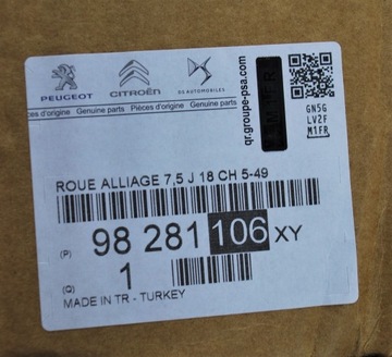 ALU RÁFKY DS 9828110677 18" 5X108 ORIGINÁLNÍ