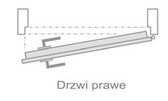 Drzwi zewnętrzne PCV 105x210 białe jak ALUMINIOWE