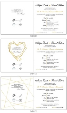 ГЕОМЕТРИЧЕСКИЕ ЧЕРНО-ЗОЛОТЫЕ свадебные приглашения