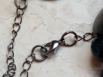 Короткое колье из черных бусин, выразительное, элегантное, колье из крупных бусин 55