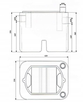 Жироотделитель под раковину Mini Mot 0,5 L/S для гастрономии под раковиной