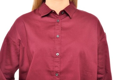 LEE koszula REGULAR burgundy PLAIN SHIRT 38 M
