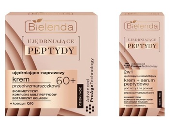 BIELENDA UJĘDR. PEPTYDY ZESTAW 60+ KREM 50ml + p/OCZY 15ml