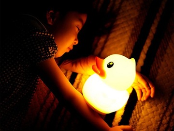 LED DUCK RGB НОЧНИК ДЛЯ ДЕТЕЙ, USB TOUCH