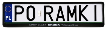 SKODA FABIA OCTAVIA KODIAQ SCALA KAMIQ RAPID ramka pod tablice do tablicy