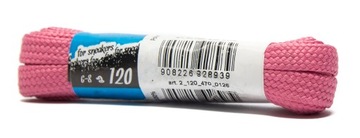 Шнурки 120 см. Розовые Для спортивных кроссовок..