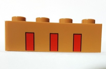 LEGO klocek cegła 1x4 paski 3010pb290 (5 sztuk)
