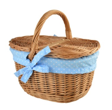 KOSZYK NA PIKNIK wiklinowy kosz PIKNIKOWY roz. M