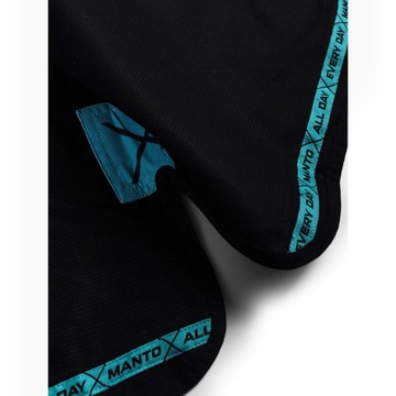 GI do brazylijskiego jiu-jitsu MANTO X5 black/turquoise A3