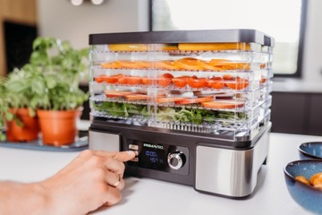 СУШИЛКА ДЛЯ ФРУКТОВ И ОВОЩЕЙ БОЛЬШАЯ КОНВЕКЦИОННАЯ INOX INOX 450W PRIMAVEO PL