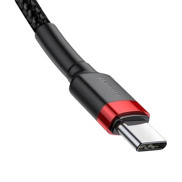 Кабель Baseus Cafule PD2.0 USB-C 60 Вт 1 м Черный