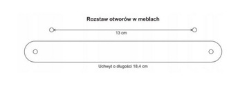 МЕБЕЛЬНАЯ РУЧКА КОЖАНАЯ, НАТУРАЛЬНЫЙ ЦВЕТ JUCHT 185 ММ