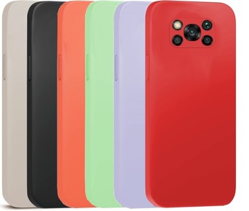 ЧЕХОЛ ДЛЯ XIAOMI POCO X3/X3 PRO СИЛИКОНОВЫЙ ЦВЕТ + СТЕКЛО