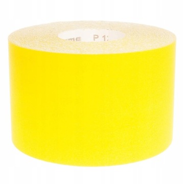 Papier Ścierny W Rolce 115mm/50m Rolka P180 Żółty do szlifowania wytrzymały