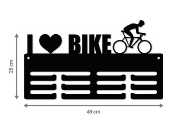 Wieszak na medale I LOVE BIKE 49cm 17.1