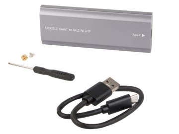 Корпус адаптера накопителя m.2 sata ngff usb 3.1 usb type-c 2230-2280 мм