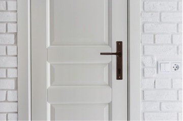 ZESTAW DO FURTKI BRAM BRAMY KLAMKA 90 BRĄZOWA ZAMEK 90/22 WKŁADKA 30/30