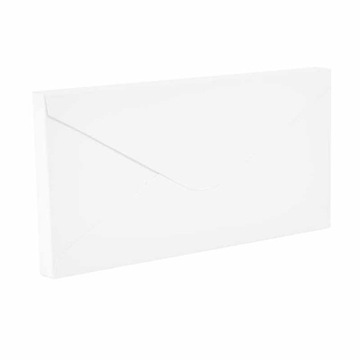 Pudełko koperta 3D DL biała 11x22x1,5cm