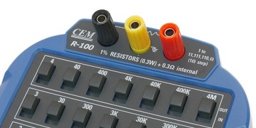 Rezystor dekadowy dekada rezystancyjna 1-11111110 Ohm 1% CEM R-100