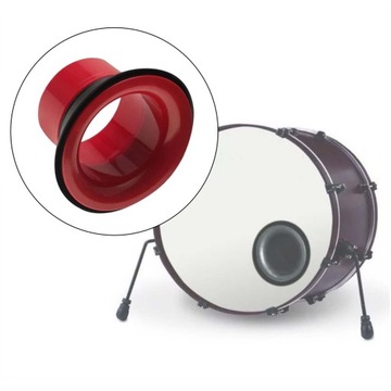 Усилитель бас-барабана Усилитель барабана Звуковое отверстие Без звука Прочный красный порт
