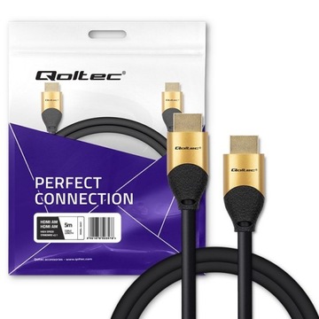 Kabel HDMI v2.1 Ultra High Speed 8K / 60Hz | 5m Qoltec