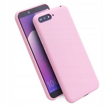 Etui Slim Silikon Matt Do Huawei Y6 2018 +SZKŁO