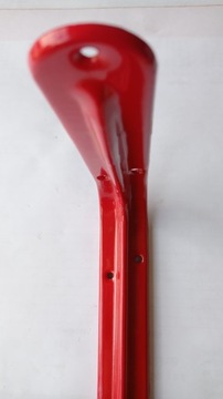 wspornik pod półkę metalowy 175x250 mm czerwony