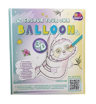 Balon papierowy do kolorowania 3D DIY Leniwiec