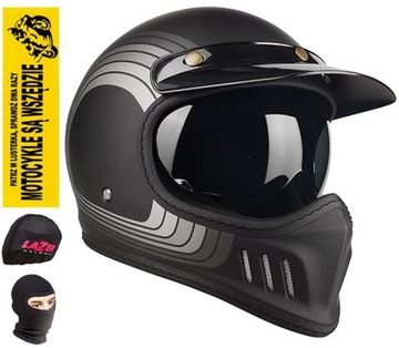 KASK MOTOCYKLOWY INTEGRALNY LAZER CROSS TT LINE XS