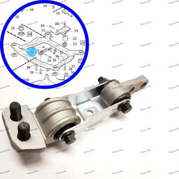 FOR VOLVO C70 S60 S70 S80 V70 XC70 XC90 850 Torque Rod Mount - Lower~68413