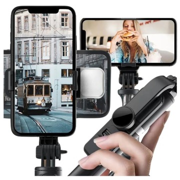 STATYW TRIPOD KIJEK SELFIE LAMPA LED UCHWYT DO TELEFONU MONOPOD SELFIESTICK