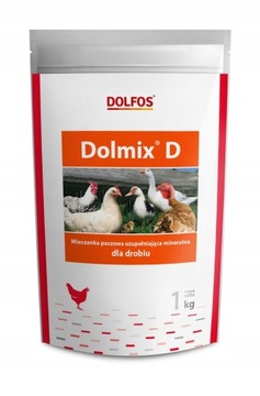 Mieszanka paszowa witaminy dla drobiu niosek Dolfos Dolmix D 1 kg