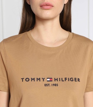 T-shirt damski okrągły dekolt Tommy Hilfiger rozmiar XS